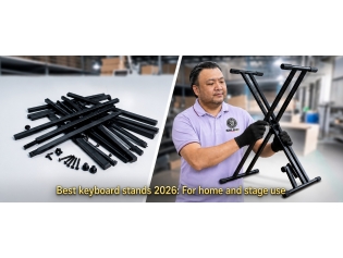 KINGBEST heavy-duty double-braced keyboard stand for home , studioand stage use