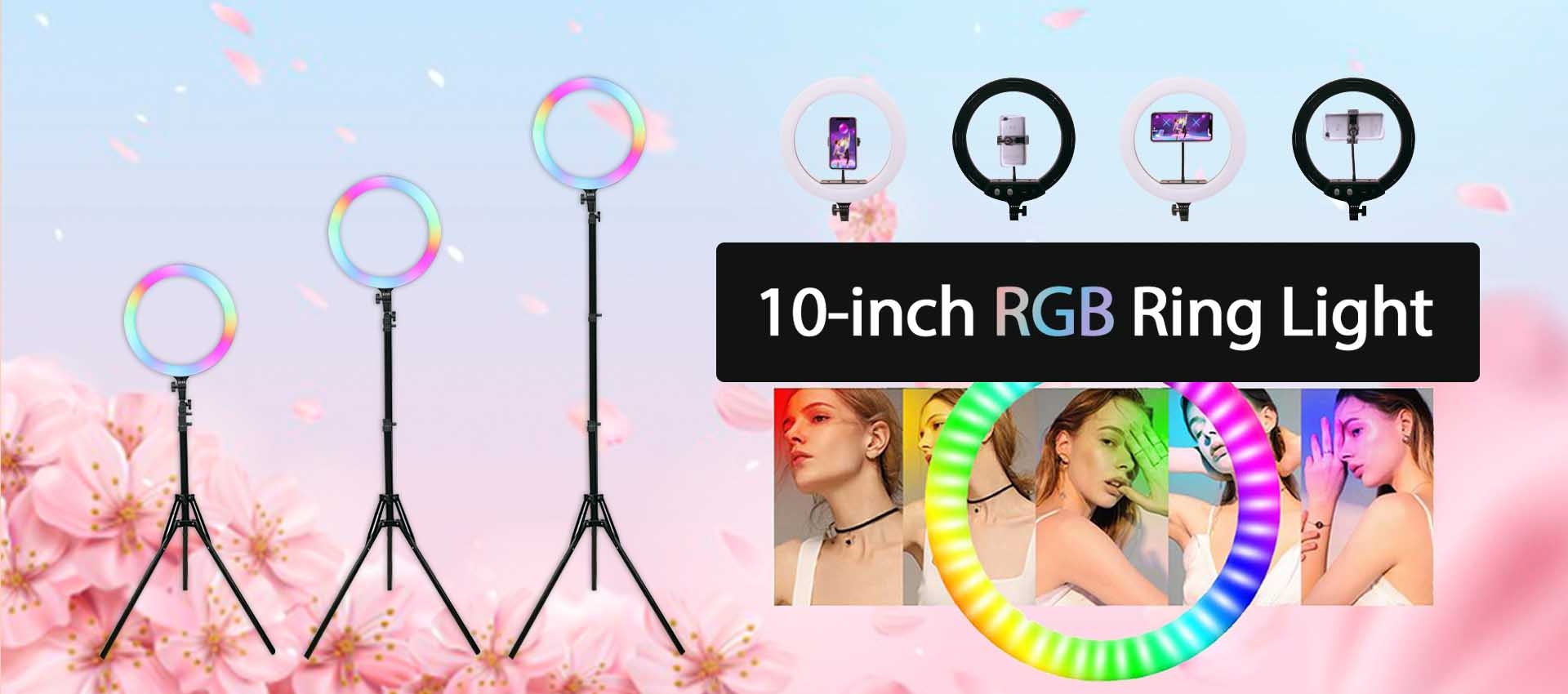 10inch RGB colorful ring light KRL-100T7