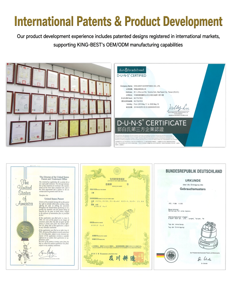 KING-BEST International Patents & Product Development