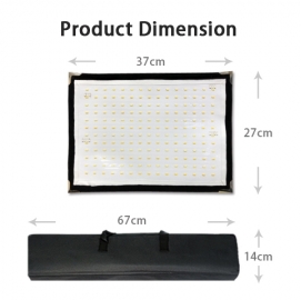 Foldable Bi-color LED Light Panel Mat with Swivel Ball Mount 3200K-5600K