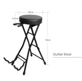 Guitar stool with Single Hanging Guitar Stand