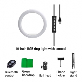 10inch RGB colorful ring light KRL-100T7