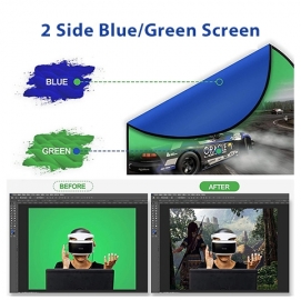 2 side foldable green&blue screen PS-152A