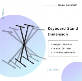 Basic single-X adjustable keyboard stand MKF-35