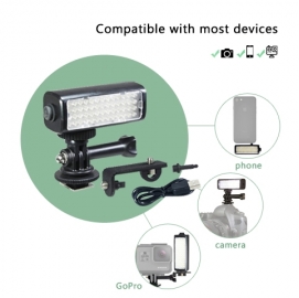 vidpro Gopro Light for phone,action cameras & smartphones  PVL-100K