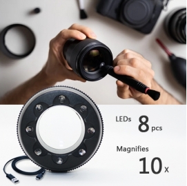 KING BEST Movo Cleaning Loupe & Magnifier LED Light 