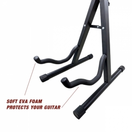  Guitar Stand Black Folding Metal Electric Acoustic Free Standing A Frame Stand MKJ-09