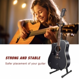  Guitar Stand Black Folding Metal Electric Acoustic Free Standing A Frame Stand MKJ-09