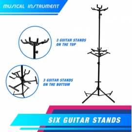 Stand fits 6 Guitars or Bass Guitars MKJ-13