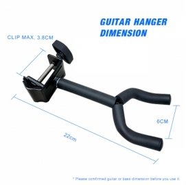 Guitar hanger clip for pipe MKJ-16