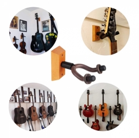 Guitar Hanger Wall Mount Hooks Stand for Bass Electric Acoustic Guitar Ukulele MKJ-17
