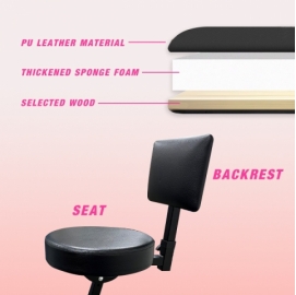 Adjustable guitar stool