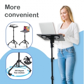 Laptop Floor Stand with Rolling Casters KAD-02